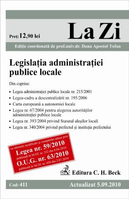 Legislatia administratiei publice locale (actualizat 05.09.2010) 