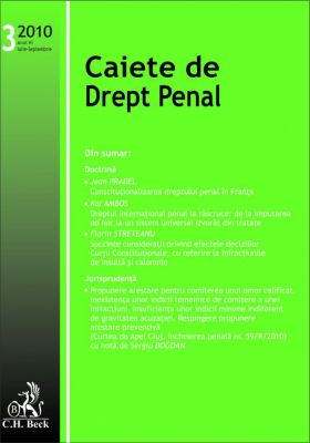 Caiete de Drept Penal, Nr. 3/2010