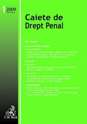 Caiete de Drept Penal, Nr. 1/2009