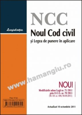 Noul Cod civil si Legea de punere in aplicare