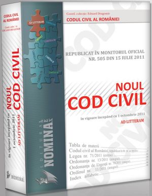 Pachet PROMO: 20 buc. X Noul Cod Civil Republicat (Ad litteram - editie cartonata, 2011) 