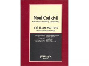 Noul Cod civil Vol. II | Comentarii. Doctrina. Jurisprudenta | Mosteniri si liberalitati, Obligatii