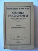 Oeuvres Philosophiques, Tome VII-Idéologie allemande-1938 (Karl Marx)